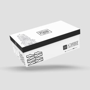 Chief Boot House shoe box design by Brand Impressions