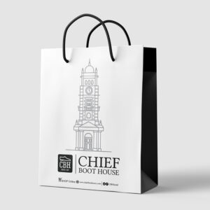 Chief Boot House shopping bag design by Brand Impressions