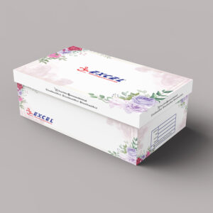 Excel Shoes brand shoe box design by Brand Impressions