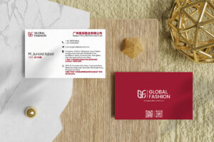Global Fashion business card design by Brand Impressions