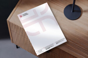 Global Fashion letterhead design by Brand Impressions