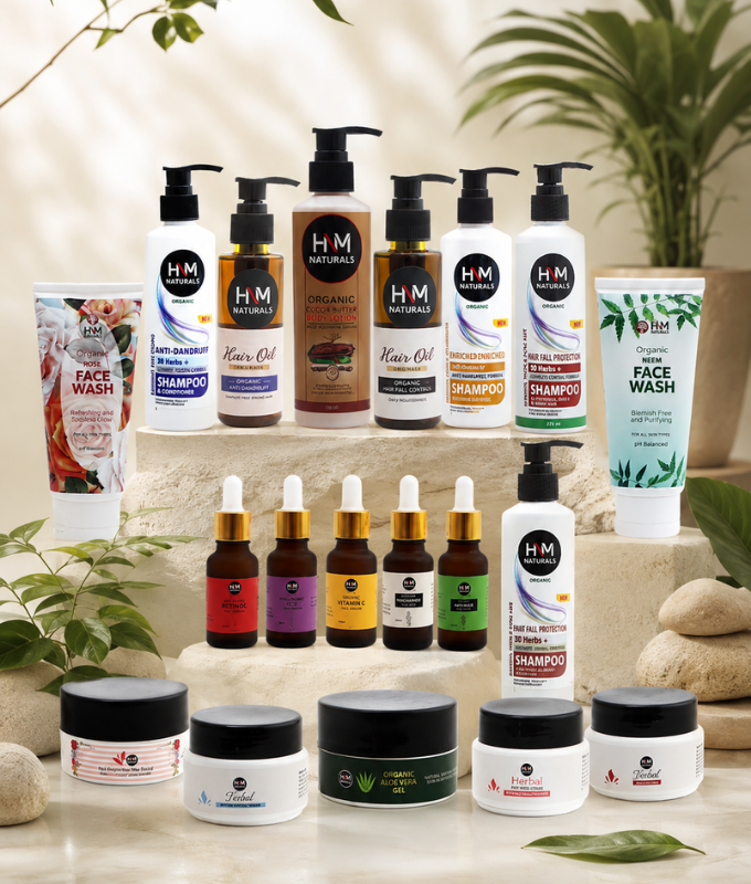 HNM Naturals - Skincare Brand Packaging Design