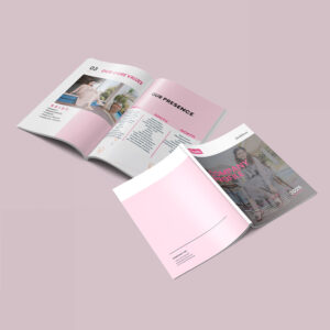 Heels company profile design by Brand Impressions