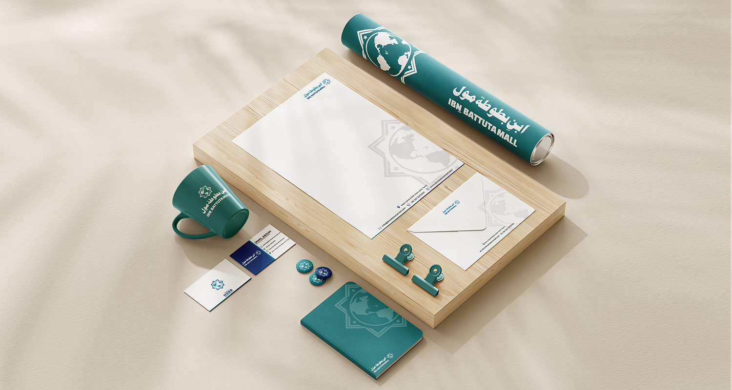 Ibn-e-Battuta Mall corporate identity design by Brand Impressions
