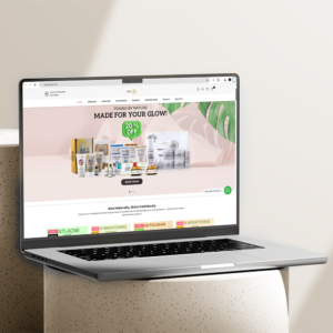 Only B Skincare brand website homepage design by Brand Impressions