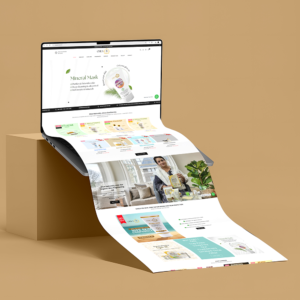 Skincare web development and design by Brand Impressions