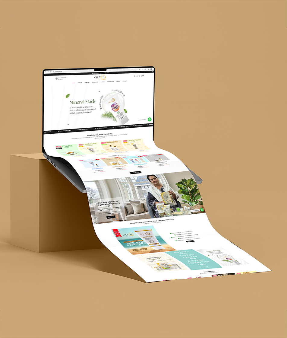 Only B - Skincare Brand Web Development