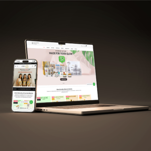 Only B Skincare website mobile design by Brand Impressions