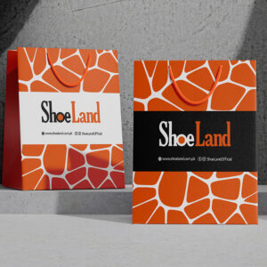 ShoeLand shopping bag design by Brand Impressions