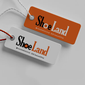 ShoeLand tags design by Brand Impressions