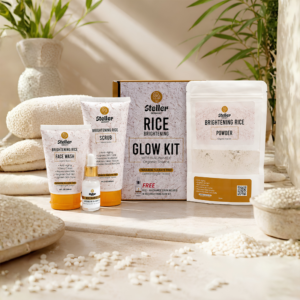 Steller Germany Cosmika Rice Brightening Glow Kit packaging design by Brand Impressions