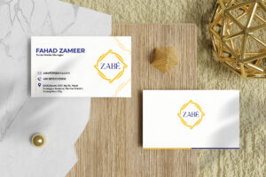 Zabe business card design by Brand Impressions