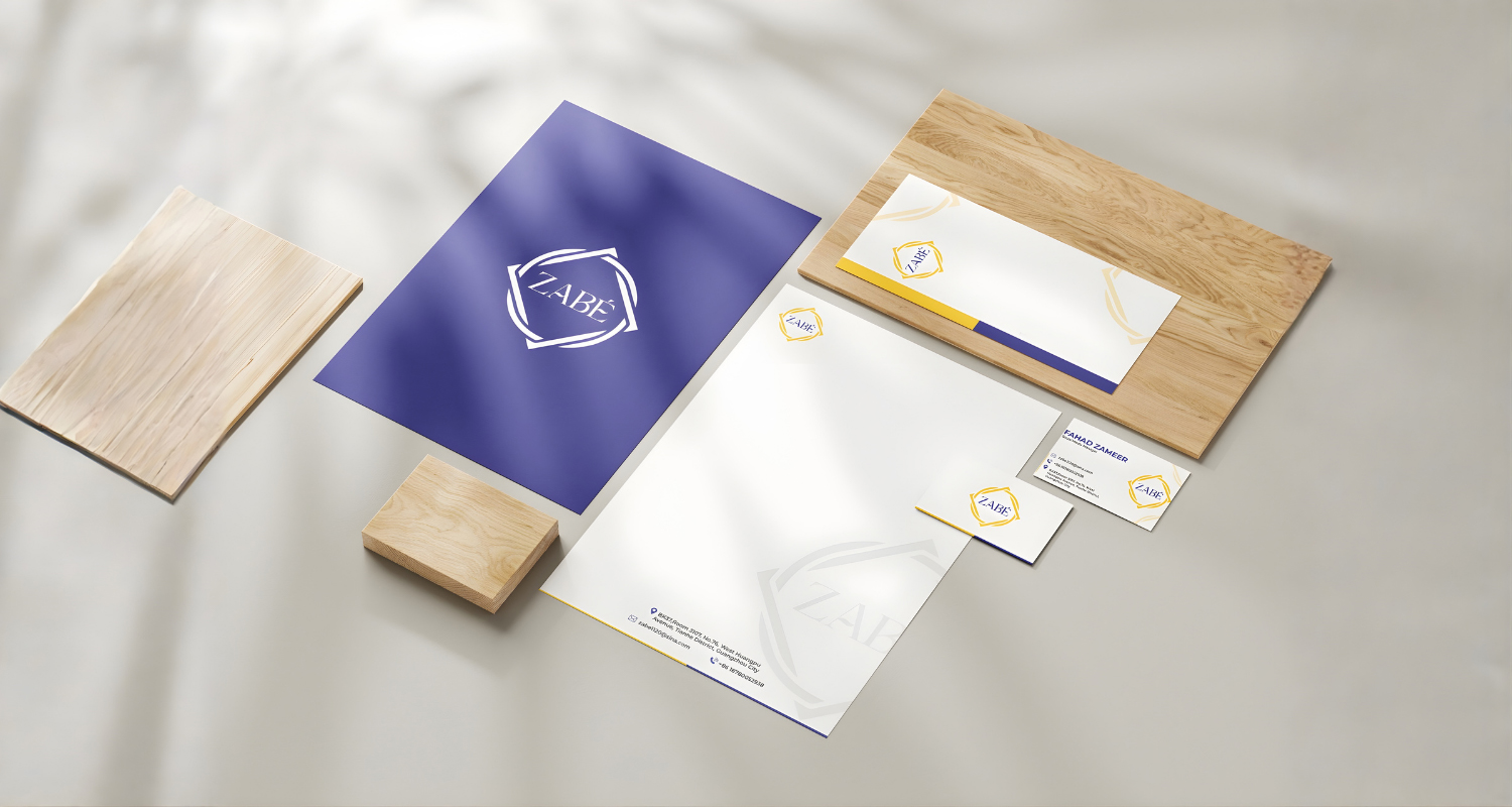 Zabe corporate identity design by Brand Impressions