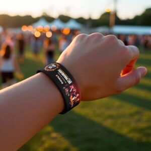 Beats & Eats event wristband design by Brand Impressions