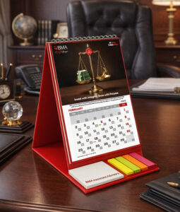 BMA February calendar design by Brand Impressions