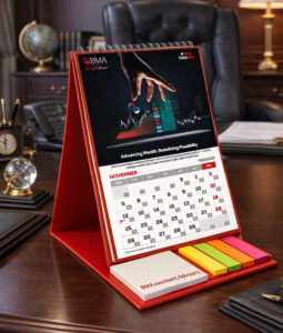 BMA November calendar design by Brand Impressions