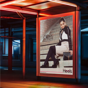 Heels Rocking Winter 2017 billboard advertisement by Brand Impressions