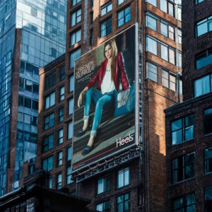 Heels Rocking Winter 2017 campaign display by Brand Impressions