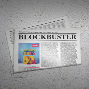 Heels Winter Blockbuster sale advertisement by Brand Impressions
