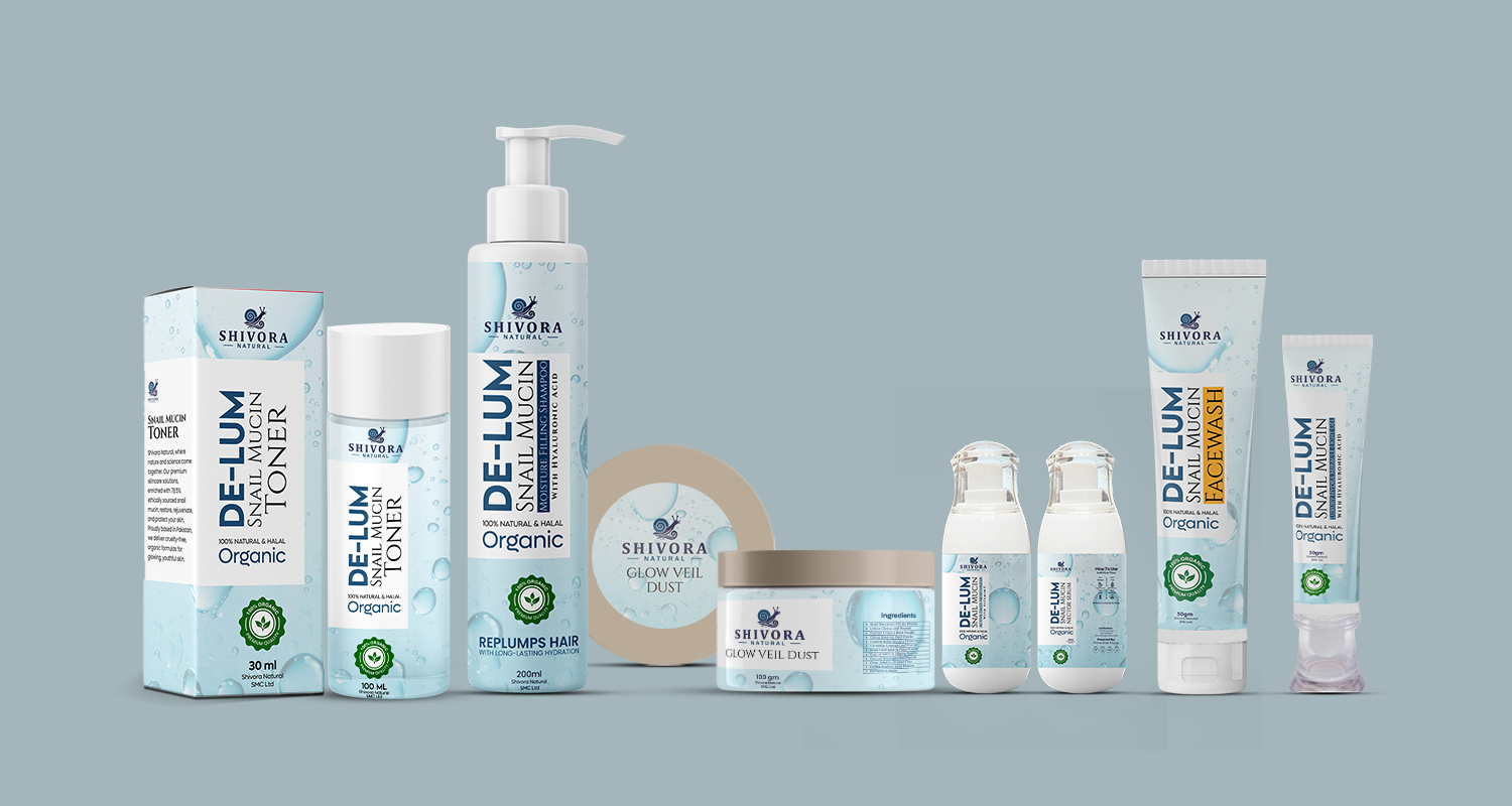 Shivora Natural skincare product packaging by Brand Impressions