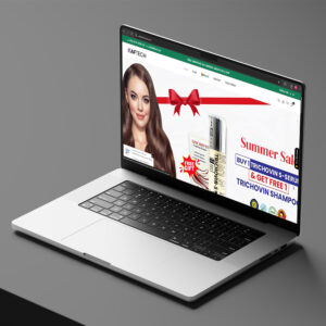 AFTech Skincare home page design by Brand Impressions