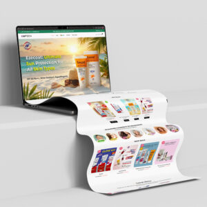 AFTech Skincare web development design by Brand Impressions