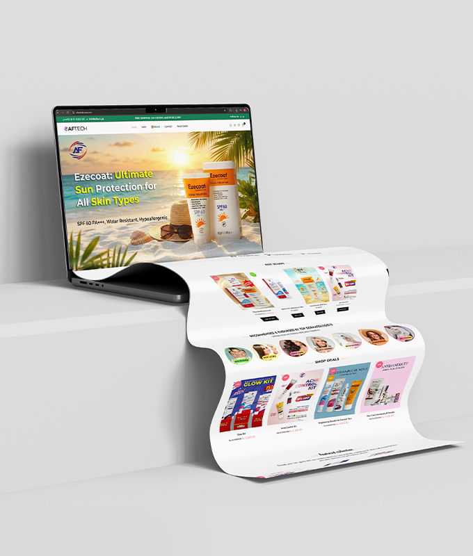 AFTech – Skincare Brand Website Development