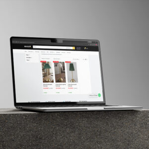 Brassco Lights and Interior products page design by Brand Impressions