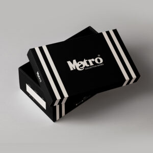 Metro Collection shoe box design by Brand Impressions