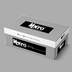 Metro Collection shoe box design by Brand Impressions