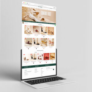 Piede Shoes website design by Brand Impressions