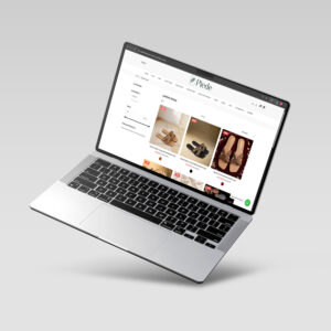 Piede Shoes website product page design by Brand Impressions